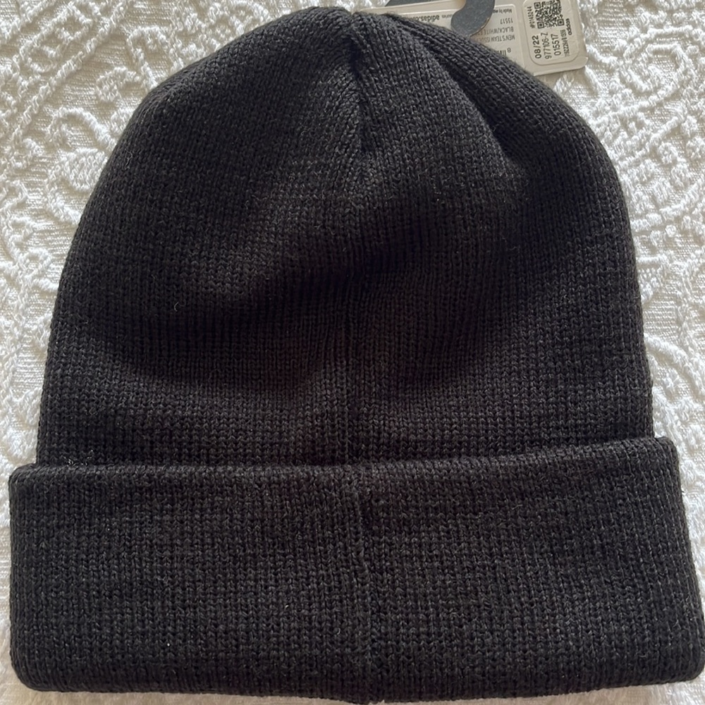 Adidas Men’s/Women’s Knit Hat Color Black Embroidered Logo - Picture 2 of 2